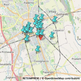 Mappa Via Aurelio Mistruzzi, 33100 Udine UD, Italia (1.461)