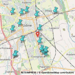 Mappa Via Aurelio Mistruzzi, 33100 Udine UD, Italia (2.465)