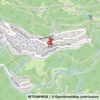 Mappa Via varrone 12/a, 23834 Premana, Lecco (Lombardia)