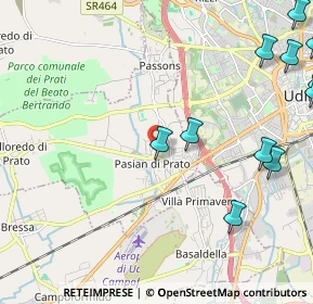 Mappa Via Silvio Pellico, 33037 Pasian di Prato UD, Italia (2.97727)