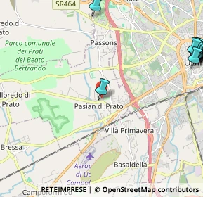 Mappa Via Silvio Pellico, 33037 Pasian di Prato UD, Italia (3.5305)