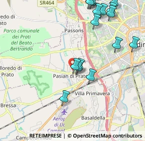 Mappa Via Silvio Pellico, 33037 Pasian di Prato UD, Italia (2.39125)
