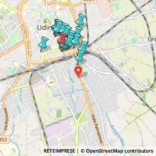 Mappa Via Manlio Feruglio, 33100 Udine UD, Italia (1.011)