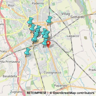 Mappa Via Manlio Feruglio, 33100 Udine UD, Italia (1.43923)