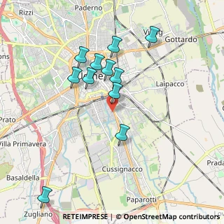 Mappa Via Manlio Feruglio, 33100 Udine UD, Italia (1.78818)