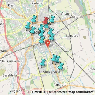 Mappa Via Manlio Feruglio, 33100 Udine UD, Italia (1.6275)