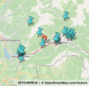 Mappa Via S. Giuseppe, 38050 RONCEGNO TERME TN, Italia (7.3)