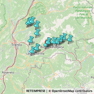 Mappa Via S. Giuseppe, 38050 RONCEGNO TERME TN, Italia (10.37889)