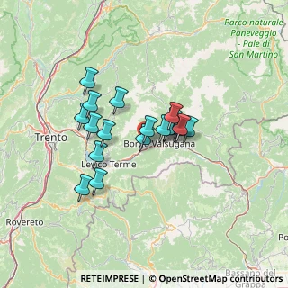 Mappa Via S. Giuseppe, 38050 RONCEGNO TERME TN, Italia (9.75158)