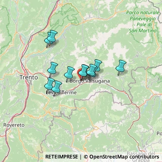 Mappa Via S. Giuseppe, 38050 RONCEGNO TERME TN, Italia (9.65917)