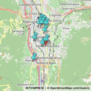 Mappa Viale Verona, 38100 Trento TN, Italia (1.60846)