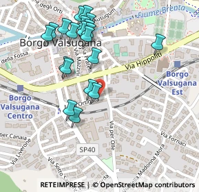 Mappa Via Ortigara, 38051 Borgo Valsugana TN, Italia (0.253)