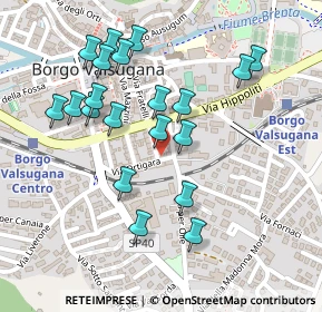 Mappa Via Ortigara, 38051 Borgo Valsugana TN, Italia (0.235)