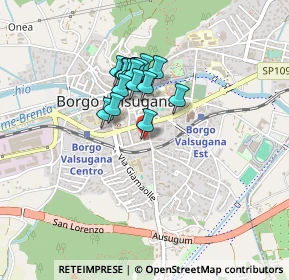 Mappa Via Ortigara, 38051 Borgo Valsugana TN, Italia (0.314)