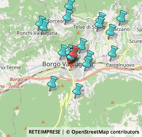 Mappa Via Ortigara, 38051 Borgo Valsugana TN, Italia (1.593)