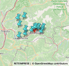 Mappa Via Ortigara, 38051 Borgo Valsugana TN, Italia (8.36714)