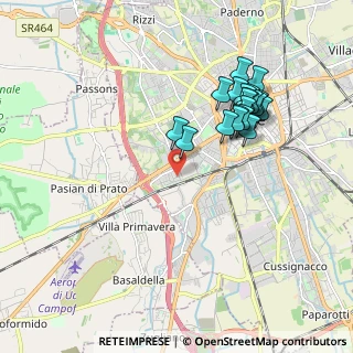 Mappa Via Ottobono, 33100 Udine UD, Italia (1.8215)