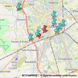 Mappa Via Ottobono, 33100 Udine UD, Italia (2.02818)