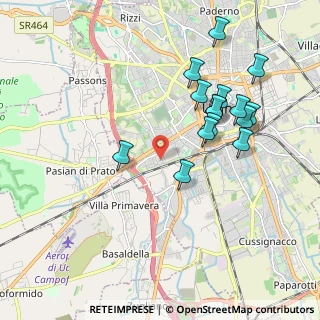 Mappa Via Ottobono, 33100 Udine UD, Italia (1.896)
