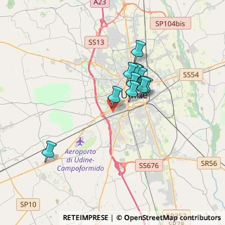 Mappa Via Ottobono, 33100 Udine UD, Italia (2.59818)