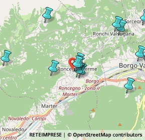 Mappa Via Don Francesco Meggio, 38050 Roncegno Terme TN, Italia (2.7615)