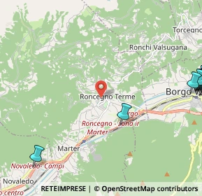 Mappa Via Don Francesco Meggio, 38050 Roncegno Terme TN, Italia (3.632)