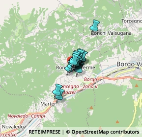 Mappa Via Don Francesco Meggio, 38050 Roncegno Terme TN, Italia (0.5395)