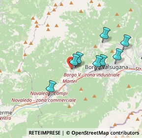 Mappa Via Don Francesco Meggio, 38050 Roncegno Terme TN, Italia (4.59364)