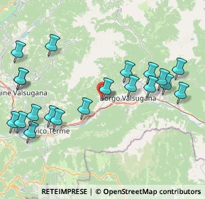 Mappa Via Don Francesco Meggio, 38050 Roncegno Terme TN, Italia (9.3655)