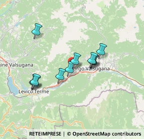 Mappa Via Don Francesco Meggio, 38050 Roncegno Terme TN, Italia (5.75)