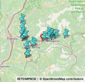 Mappa Via Don Francesco Meggio, 38050 Roncegno Terme TN, Italia (11.2895)