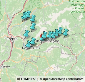 Mappa Via Don Francesco Meggio, 38050 Roncegno Terme TN, Italia (10.37556)