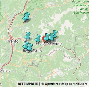 Mappa Via Don Francesco Meggio, 38050 Roncegno Terme TN, Italia (9.09)