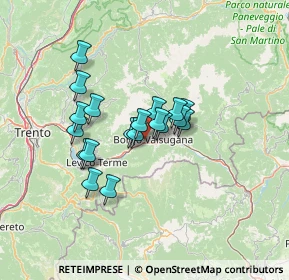 Mappa 38050 Borgo Valsugana TN, Italia (9.83421)