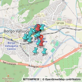 Mappa Via Giuseppe Gozzer, 38051 Borgo Valsugana TN, Italia (0.272)