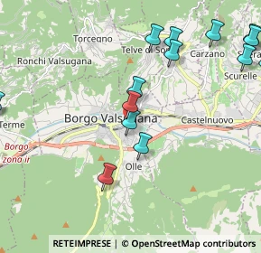 Mappa Via Giuseppe Gozzer, 38051 Borgo Valsugana TN, Italia (2.55867)