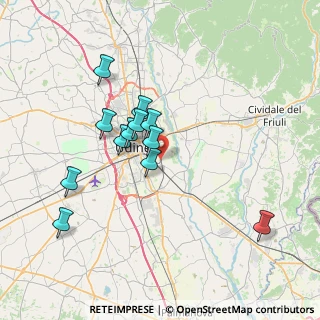 Mappa Via Renati Filippo, 33100 Udine UD, Italia (6.45833)