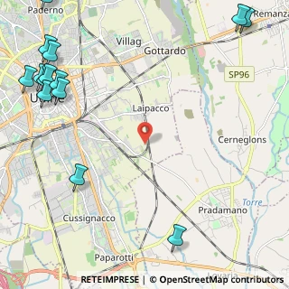 Mappa Via Renati Filippo, 33100 Udine UD, Italia (3.55714)
