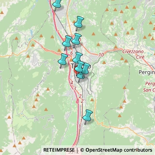 Mappa Via S. Pio X, 38122 Trento TN, Italia (3.48636)