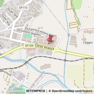 Mappa Corso Vicenza, 51, 38051 Borgo Valsugana, Trento (Trentino-Alto Adige)