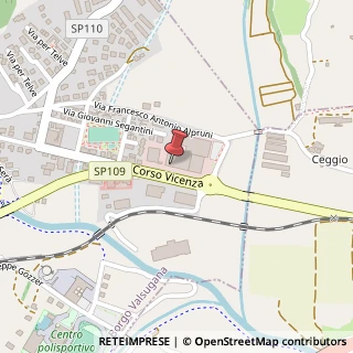 Mappa Corso Vicenza, 41, 38051 Borgo Valsugana, Trento (Trentino-Alto Adige)