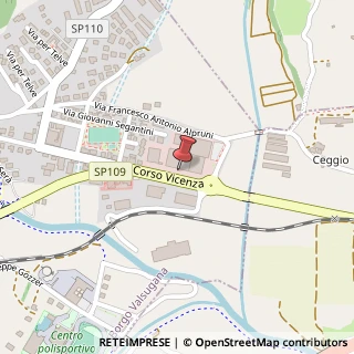 Mappa Località Nerbisci, 31, 38051 Borgo Valsugana, Trento (Trentino-Alto Adige)
