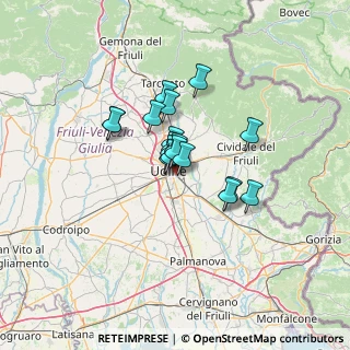 Mappa Via Capriva, 33100 Udine UD, Italia (8.01667)