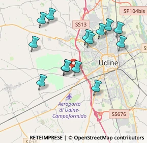 Mappa Via Passons, 33037 Pasian di Prato UD, Italia (3.725)