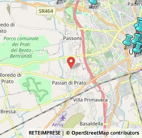 Mappa Via Passons, 33037 Pasian di Prato UD, Italia (3.76)