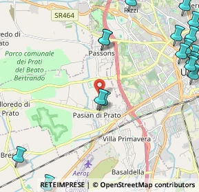Mappa Via Passons, 33037 Pasian di Prato UD, Italia (3.16353)