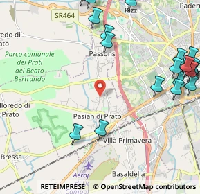 Mappa Via Passons, 33037 Pasian di Prato UD, Italia (2.896)