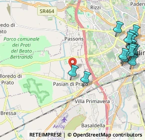Mappa Via Passons, 33037 Pasian di Prato UD, Italia (2.76375)