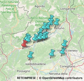 Mappa Viale Vasco Salvatelli, 32026 Borgo Valbelluna BL, Italia (9.549)