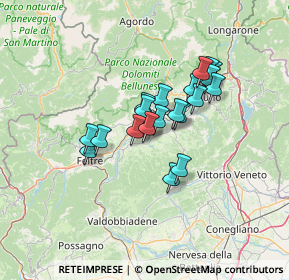 Mappa Viale Vasco Salvatelli, 32026 Borgo Valbelluna BL, Italia (9.835)